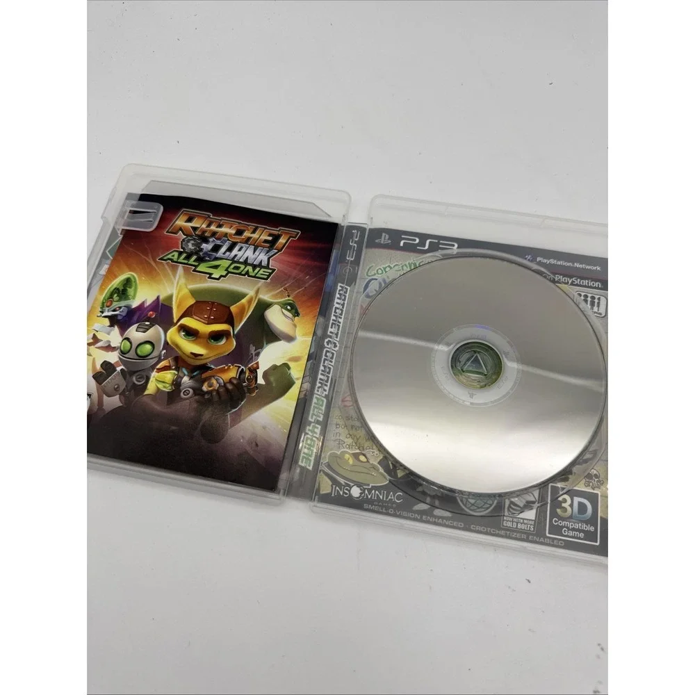 Lot of 2 Ratchet & Clank Into The Nexus + All 4 One PS3 Complete Manual